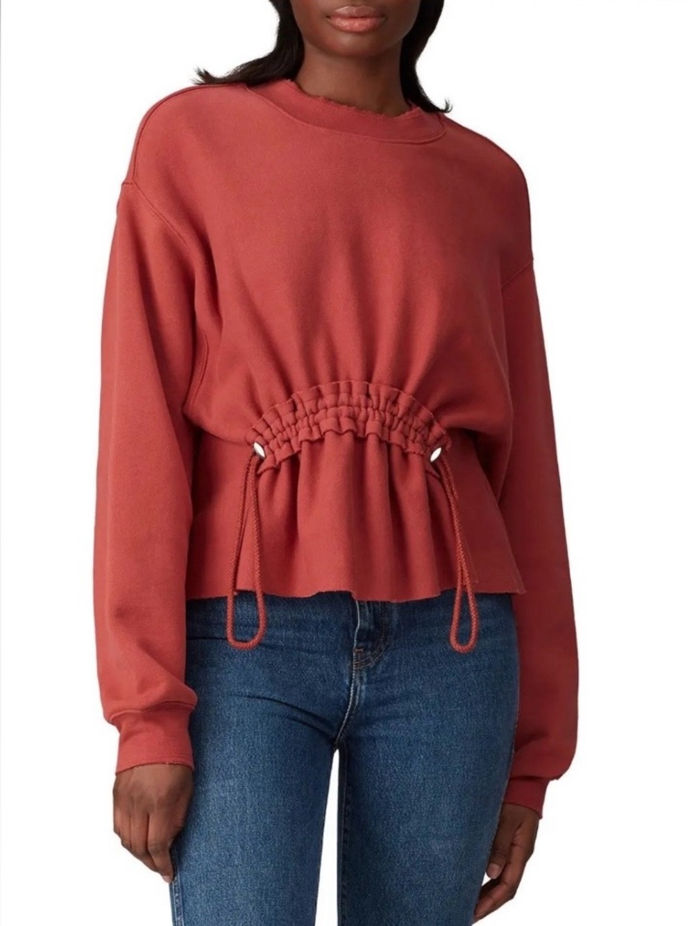 NWT Current Elliott the bloom sweatshirt cinnamon size 0